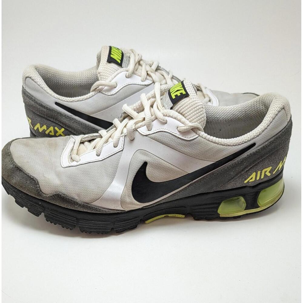Vintage‎ Mens Nike Air Max Run Lite Gray Green Running Shoes 386500-006 Size 11